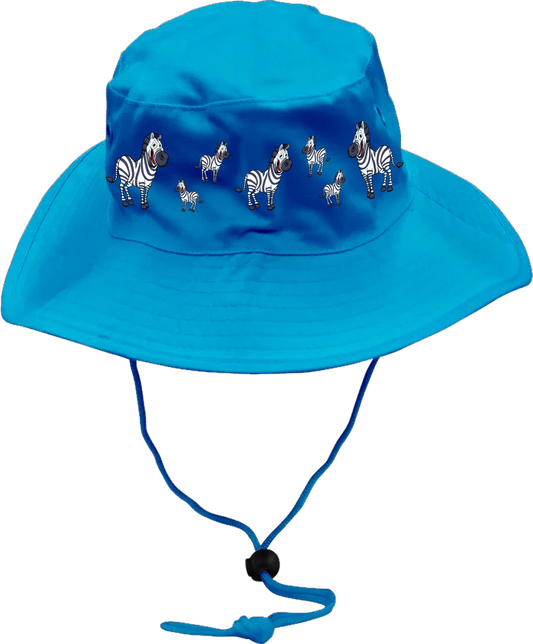 Ziva Zebra Wide Brim Hat