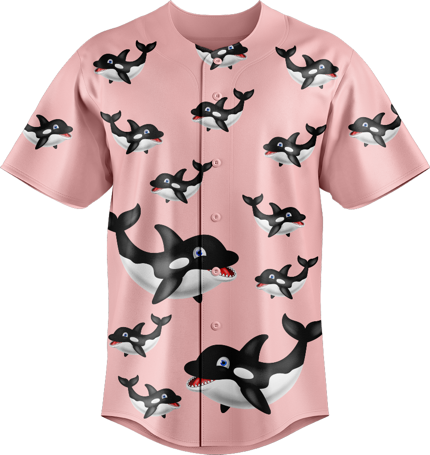 Orca Whale Baseball Jerseys