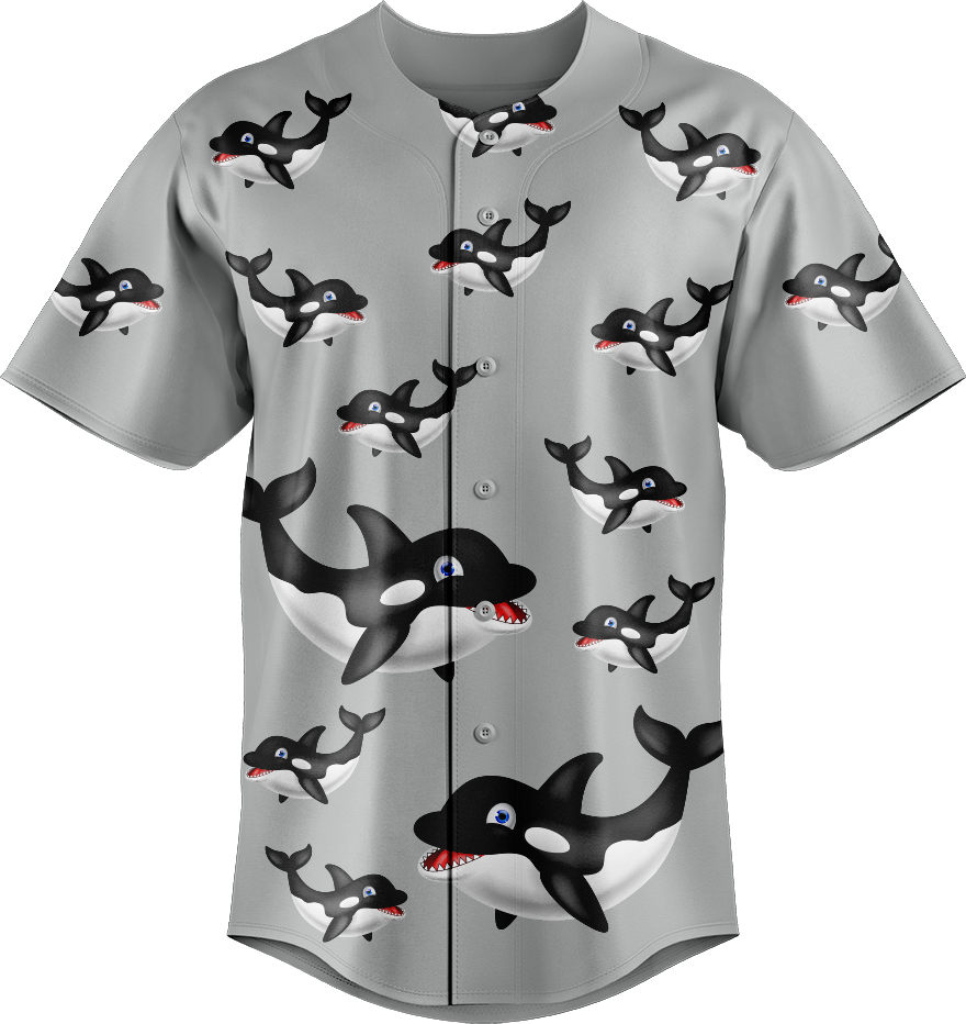 Orca Whale Baseball Jerseys