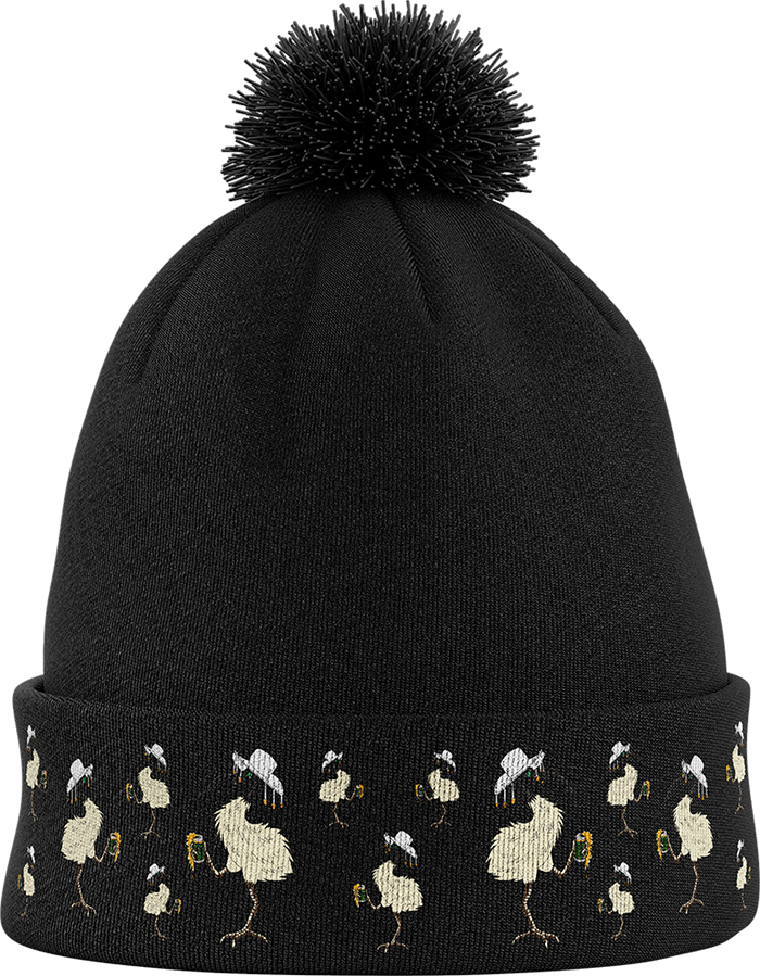 Bin Chicken Pom Pom Beanie