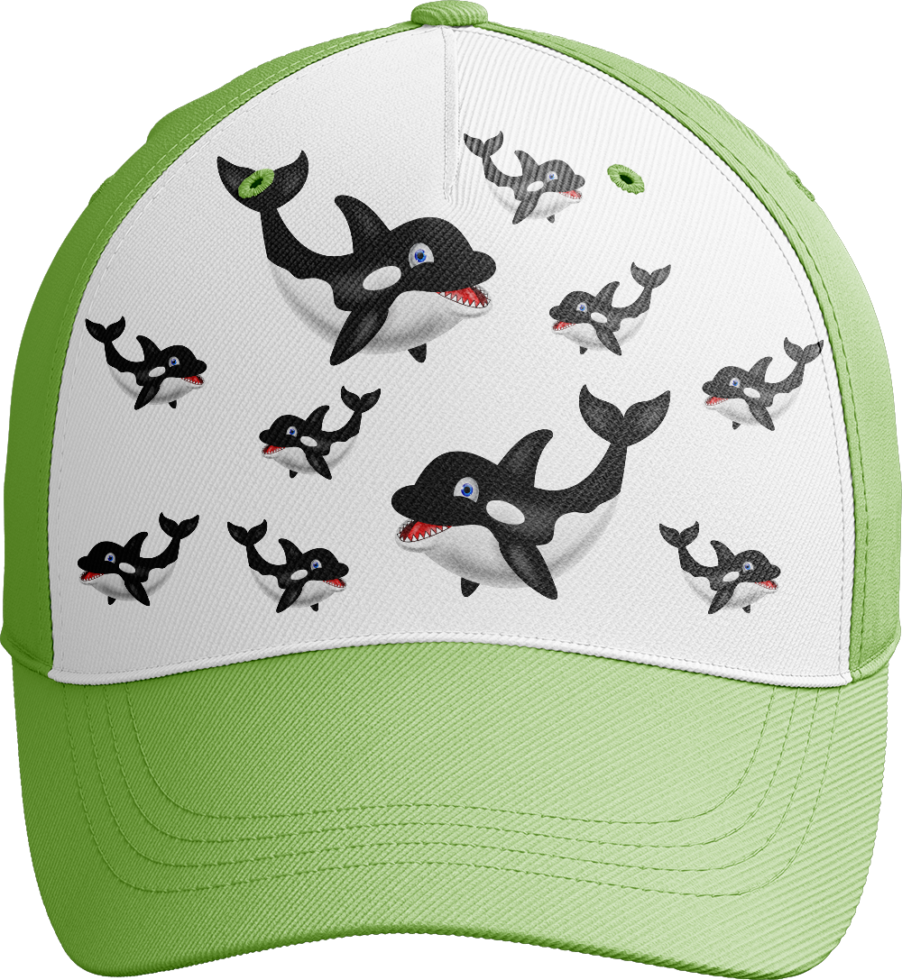 Orca Whale Trucker Cap