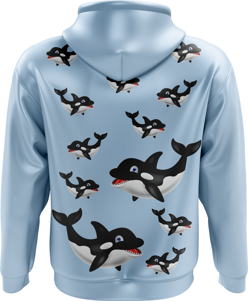 Orca Whale Full Zip Hoodies Jacket