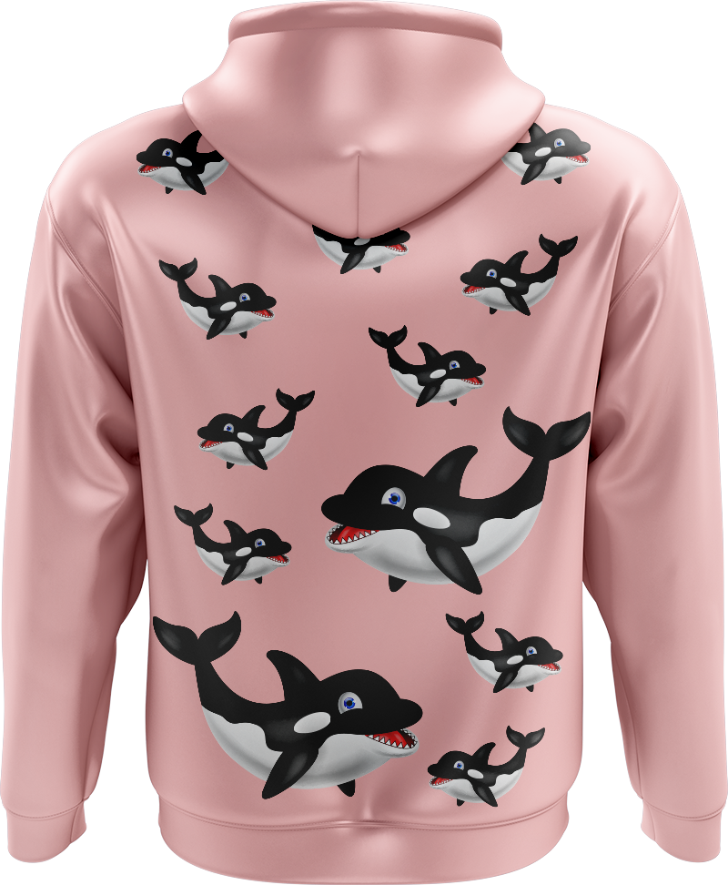Orca Whale Full Zip Hoodies Jacket