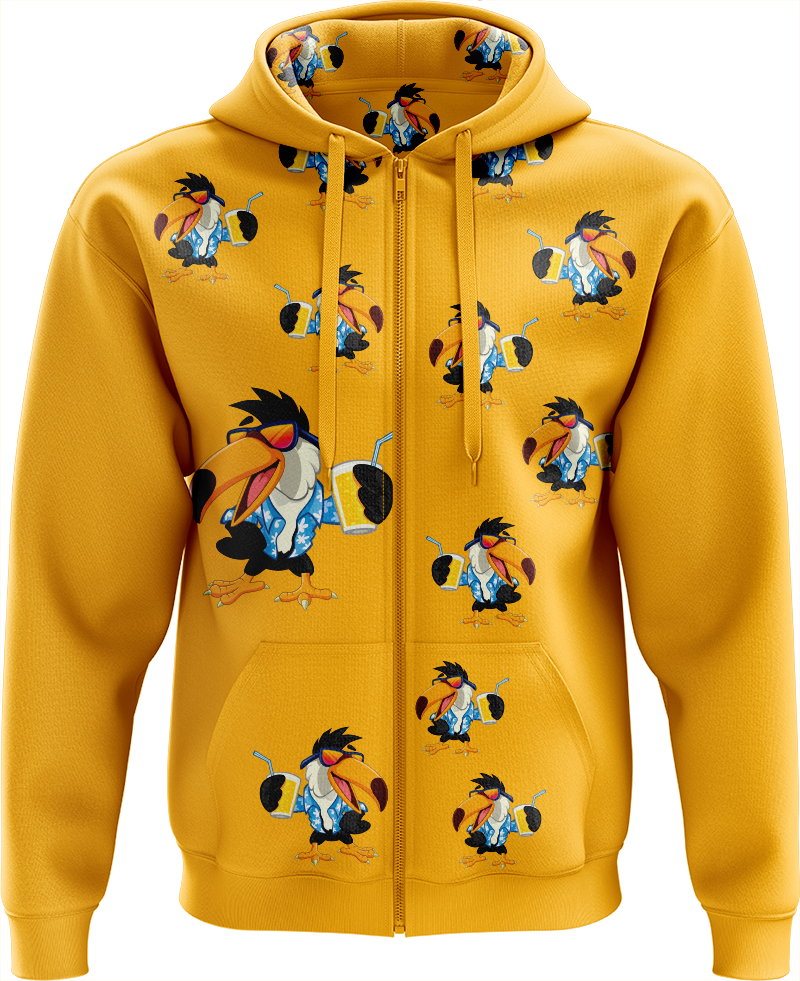 Trendy Toucan Full Zip Hoodies Jacket