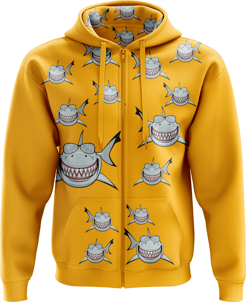 Snazzy Shark Full Zip Hoodies Jacket