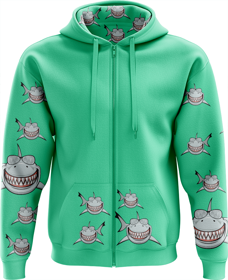 Snazzy Shark Full Zip Hoodies Jacket