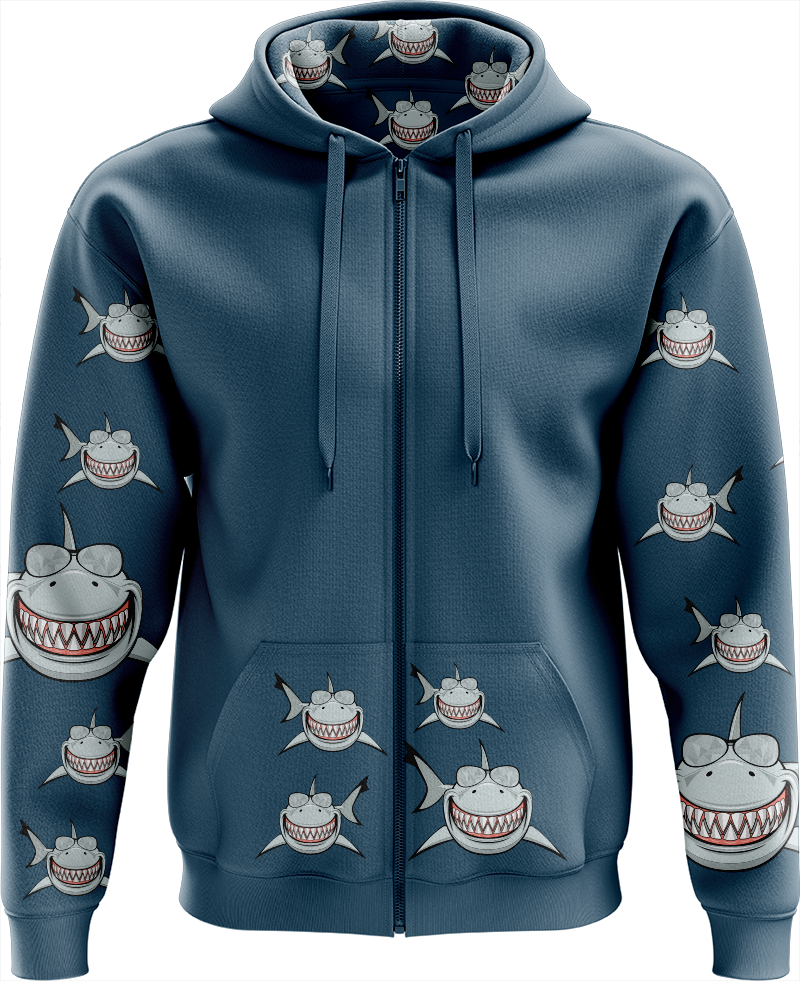 Snazzy Shark Full Zip Hoodies Jacket