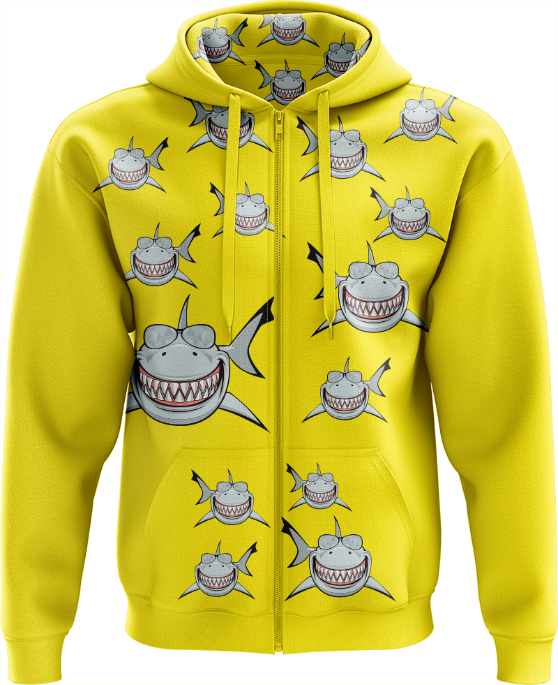 Snazzy Shark Full Zip Hoodies Jacket