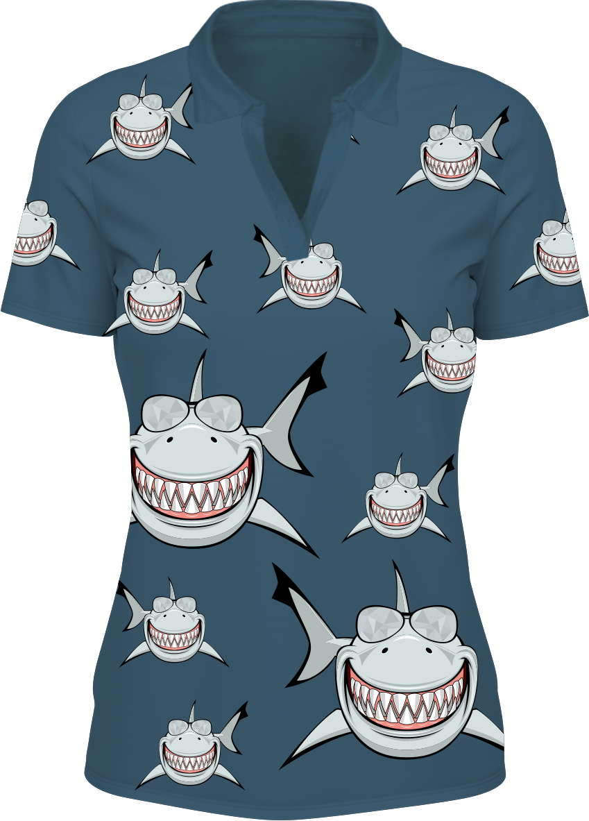 Snazzy Shark Women's Polo