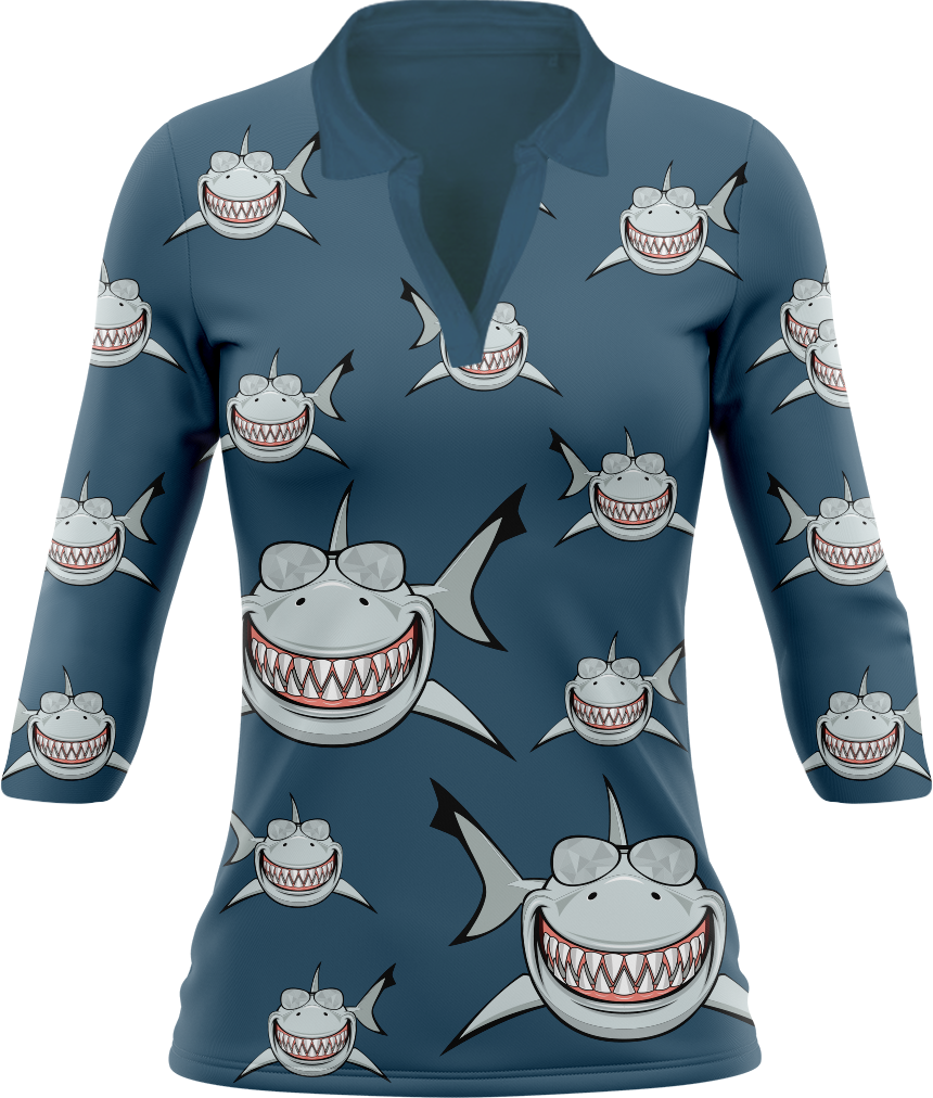 Snazzy Shark Women's Polo