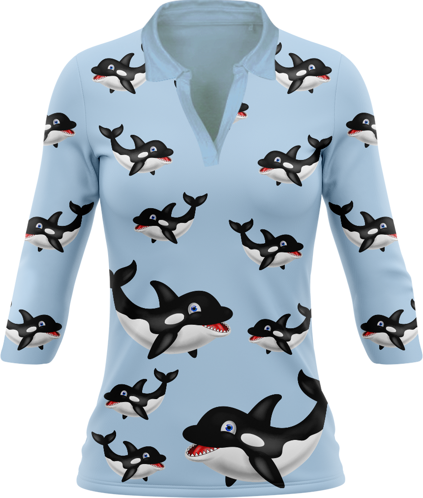Orca Whale Women's Polo