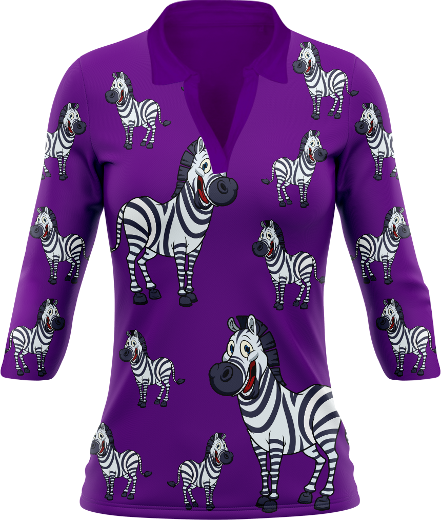 Ziva Zebra Women's Polo