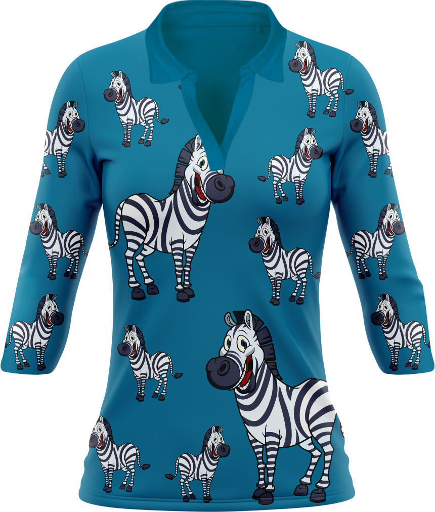 Ziva Zebra Women's Polo