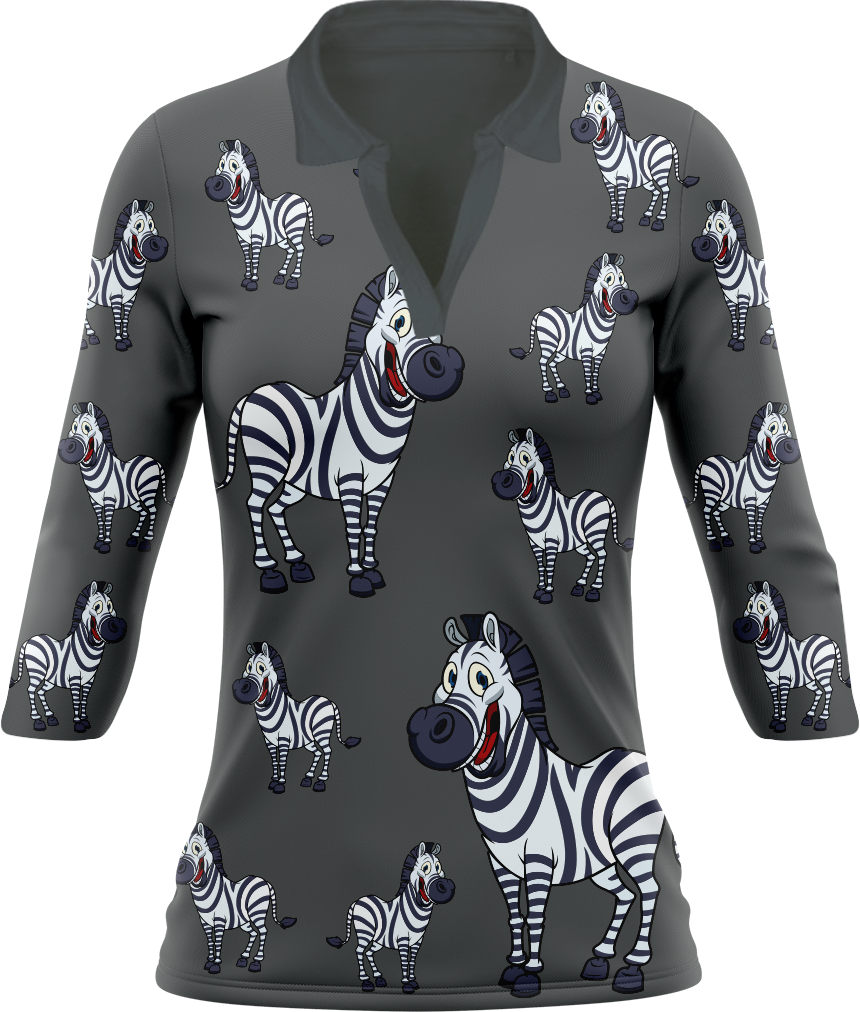 Ziva Zebra Women's Polo