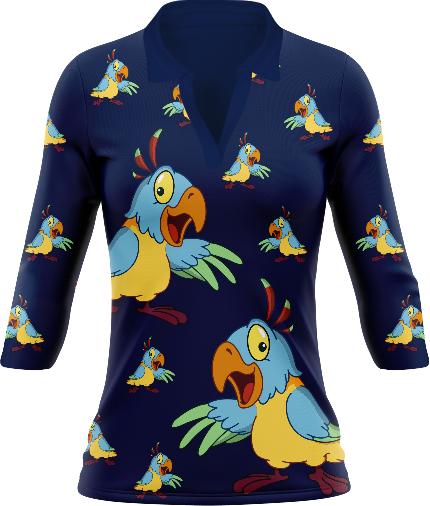 Psycho Parrot Women's Polo
