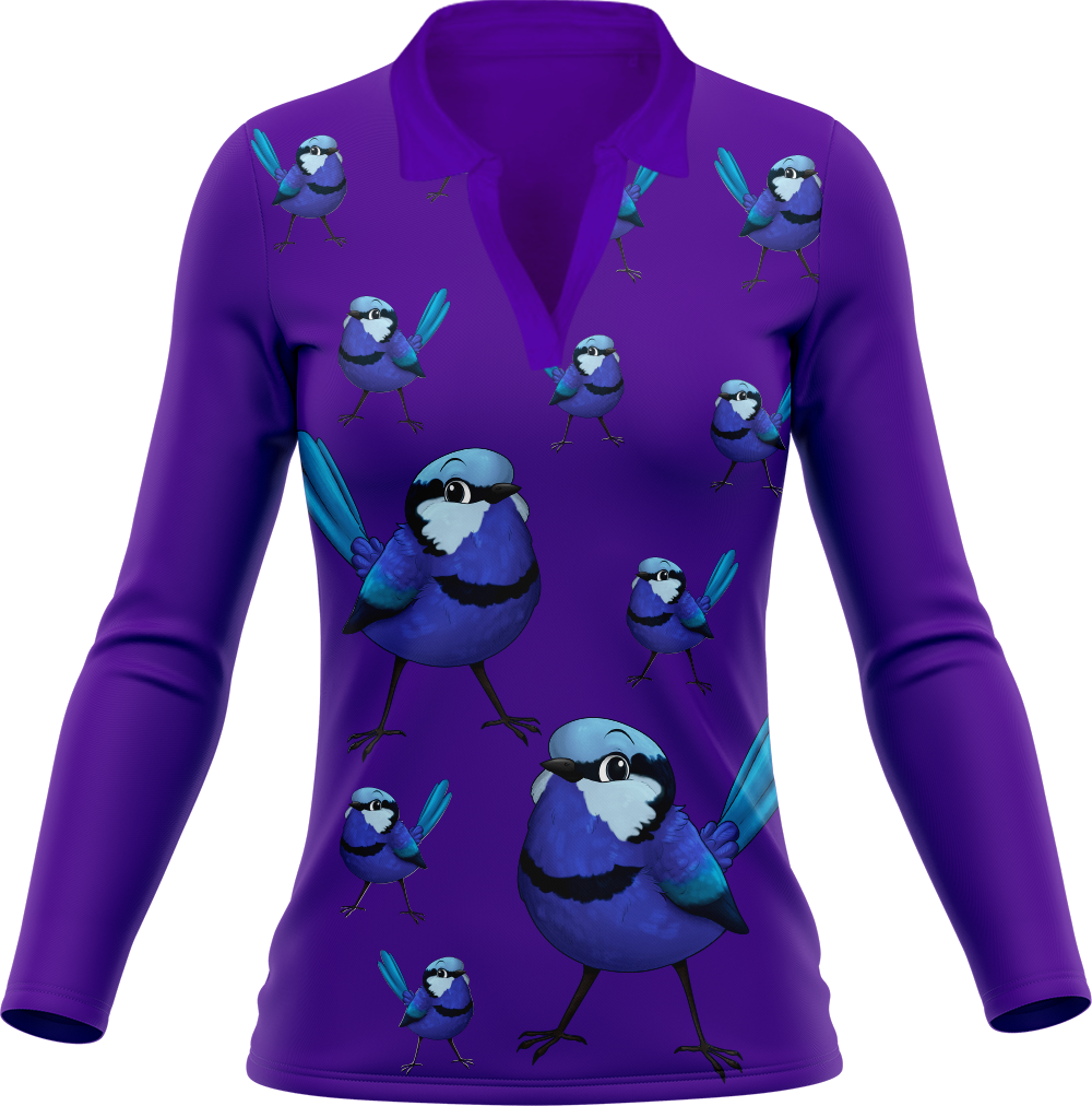 Blue Wren Women's Polo
