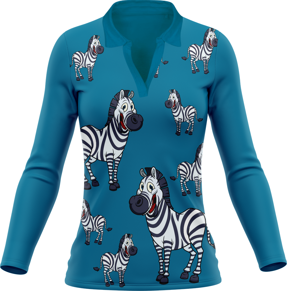 Ziva Zebra Women's Polo