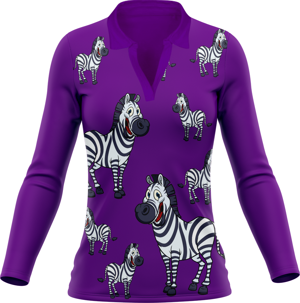 Ziva Zebra Women's Polo