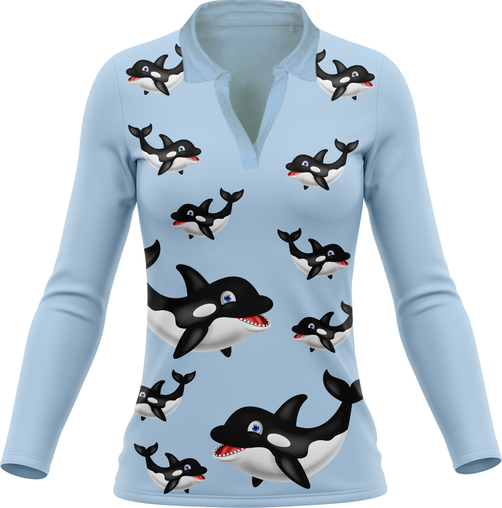 Orca Whale Women's Polo