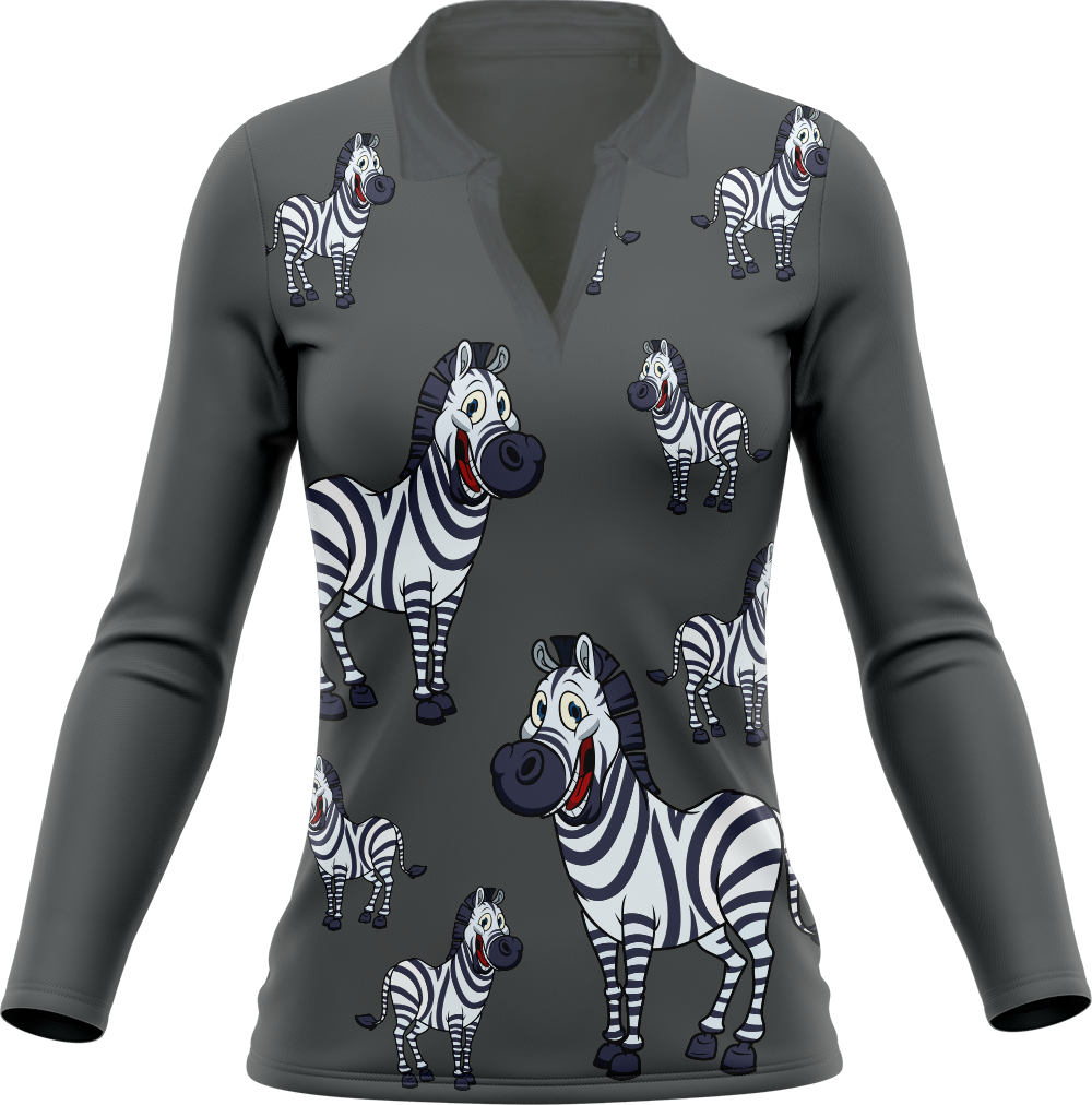 Ziva Zebra Women's Polo