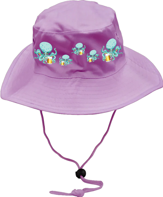 Octopus Wide Brim Hat
