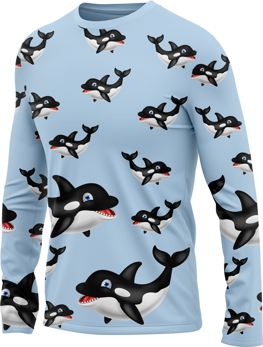 Orca Whale Rash Shirt Long Sleeve