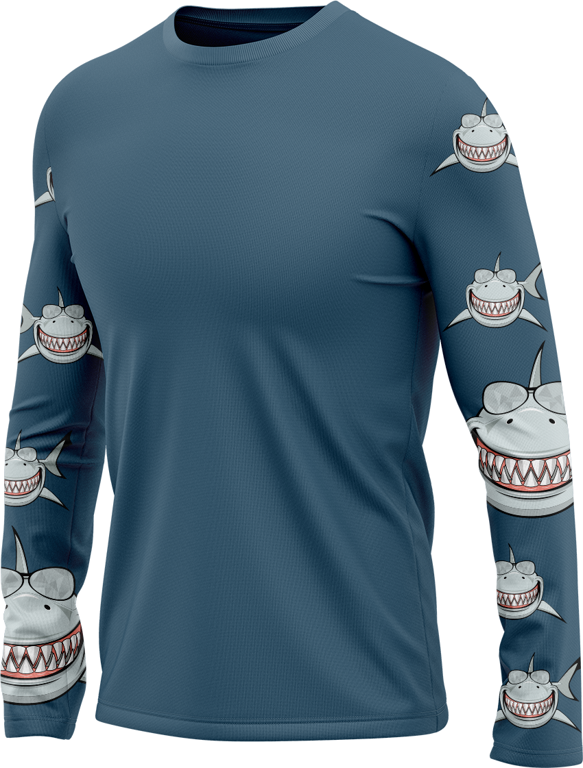 Snazzy Shark Rash Shirt Long Sleeve