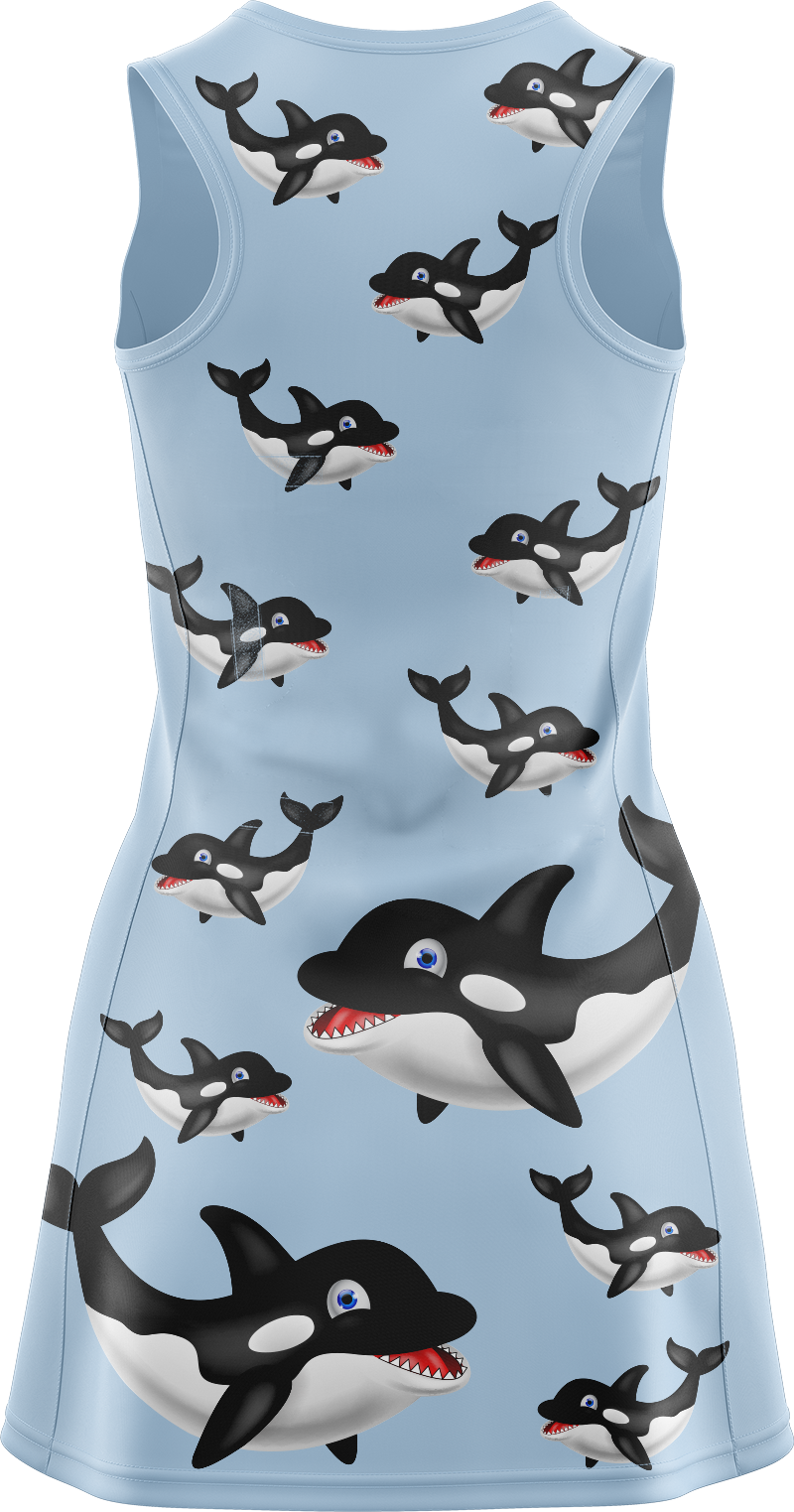 Orca Whale Ladies Mini Dress