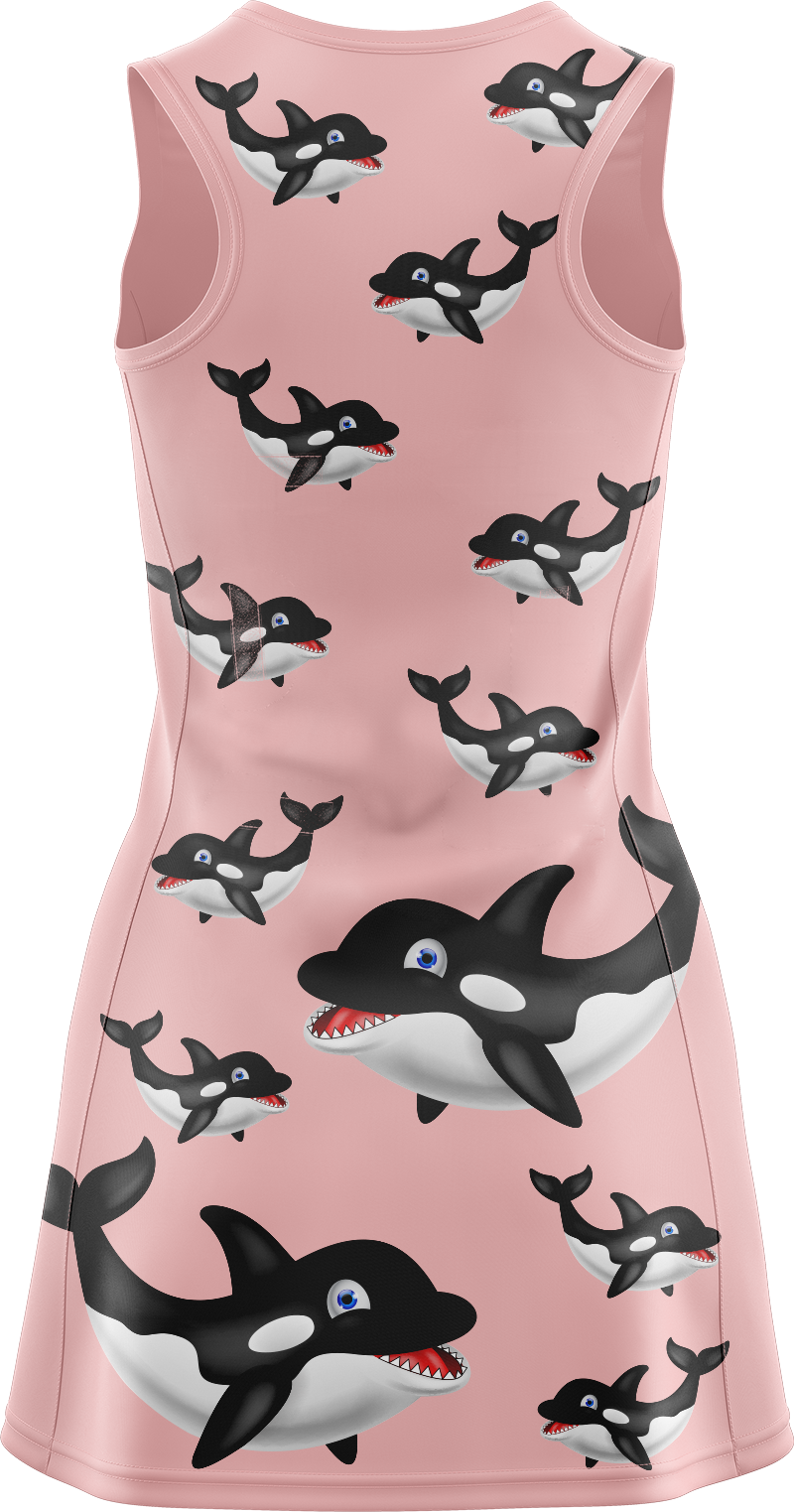 Orca Whale Ladies Mini Dress