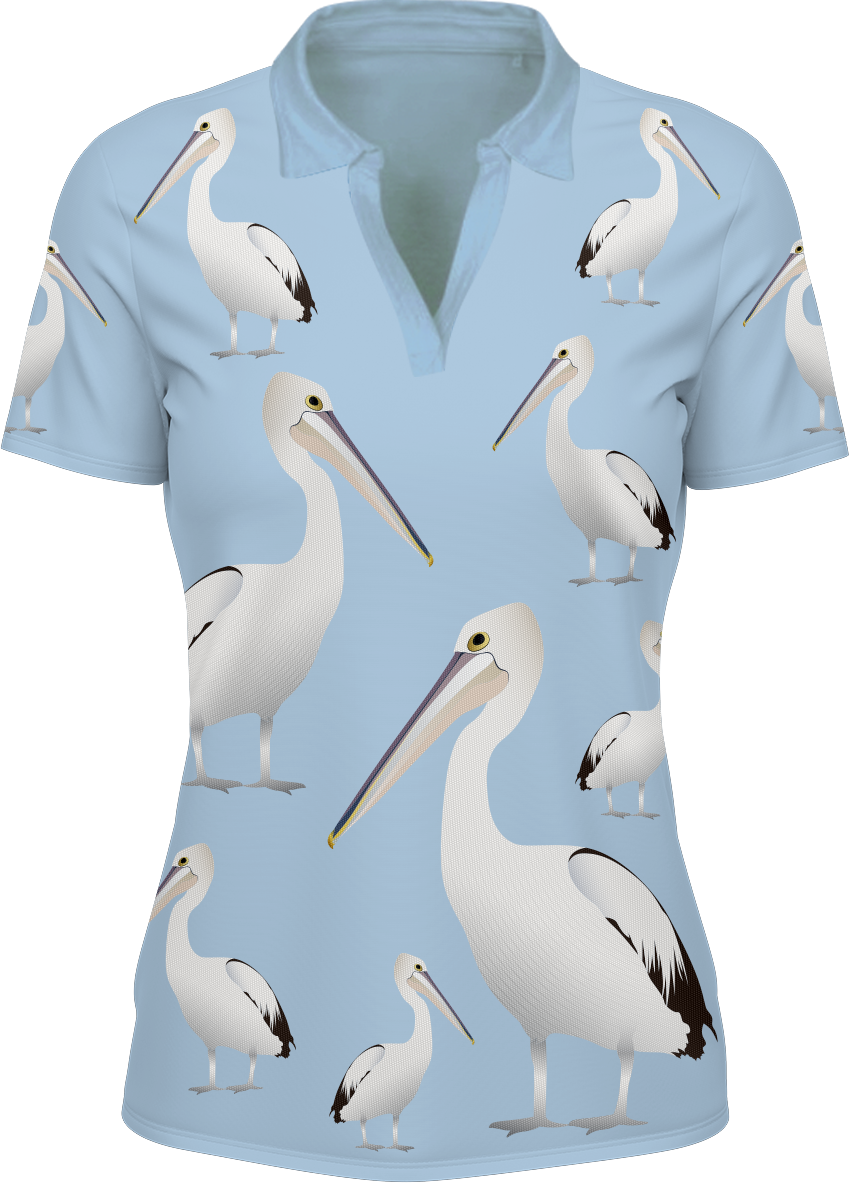 Pesky Pelican Woman's Polo