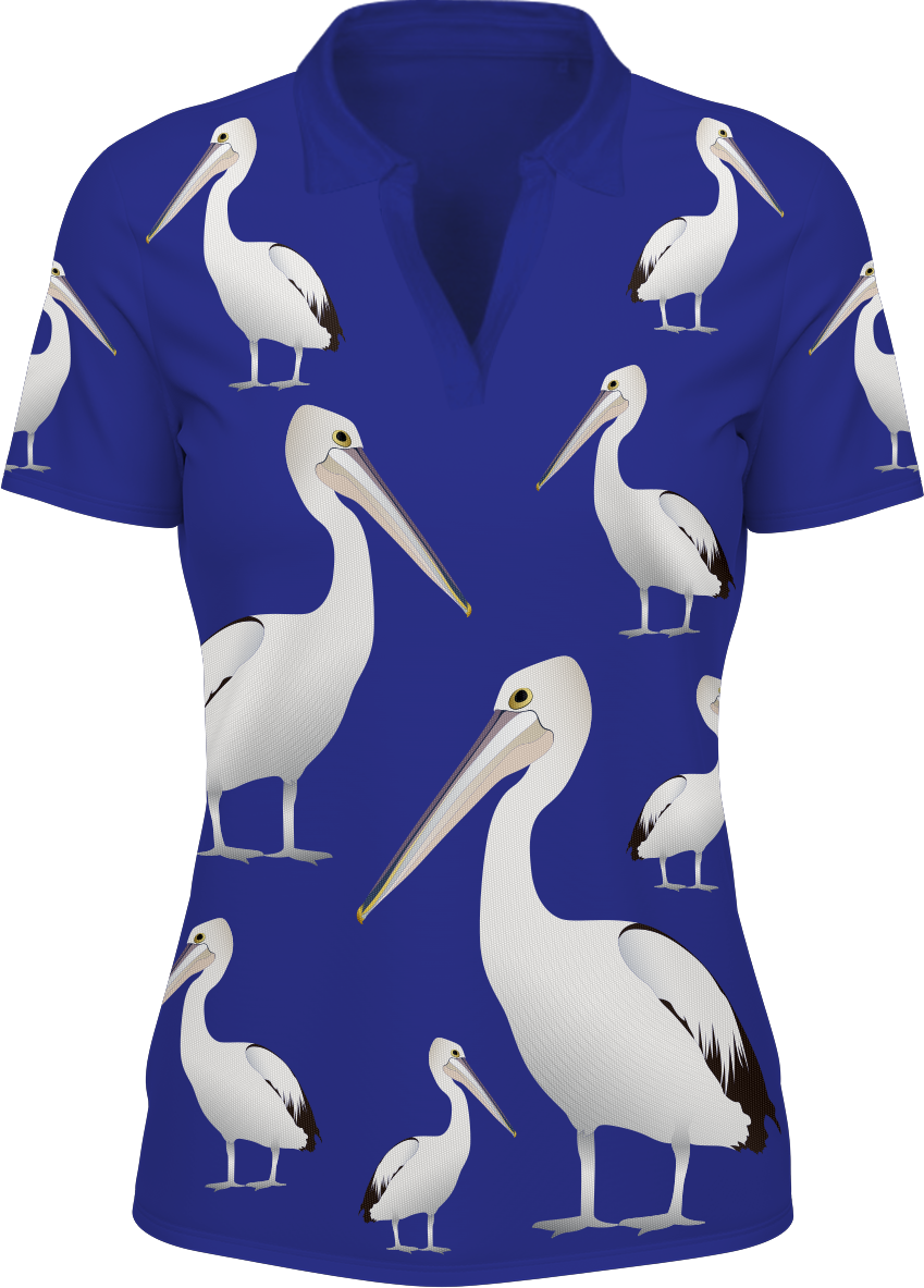 Pesky Pelican Woman's Polo