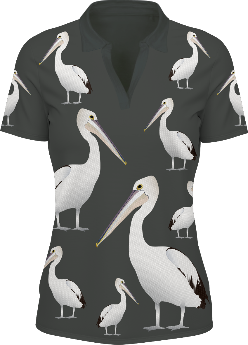 Pesky Pelican Woman's Polo