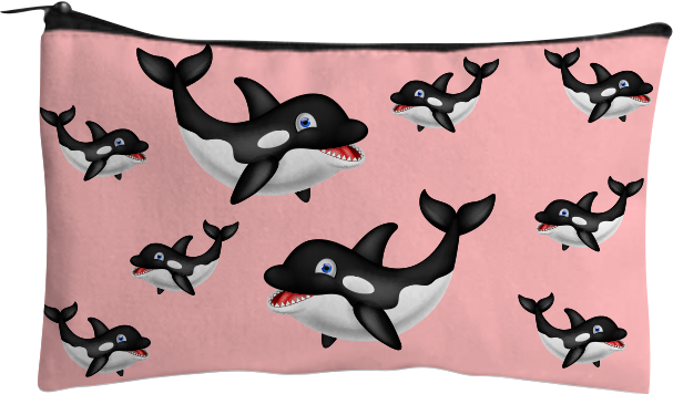 Orca Whale Jumbo Pencil Case