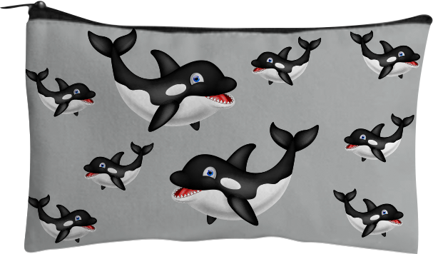 Orca Whale Jumbo Pencil Case