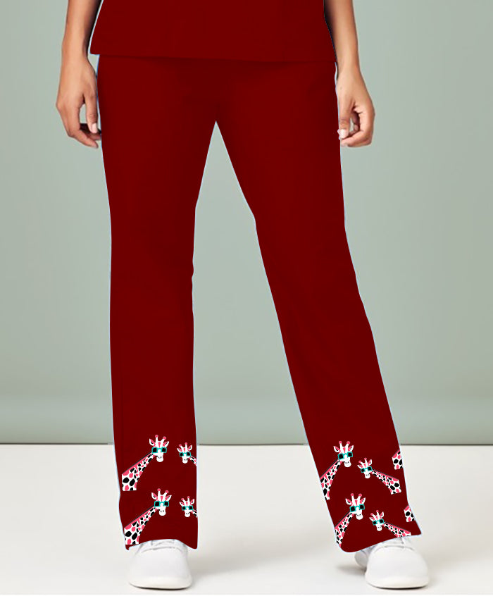 Gigi Giraffe  Scrub Pant