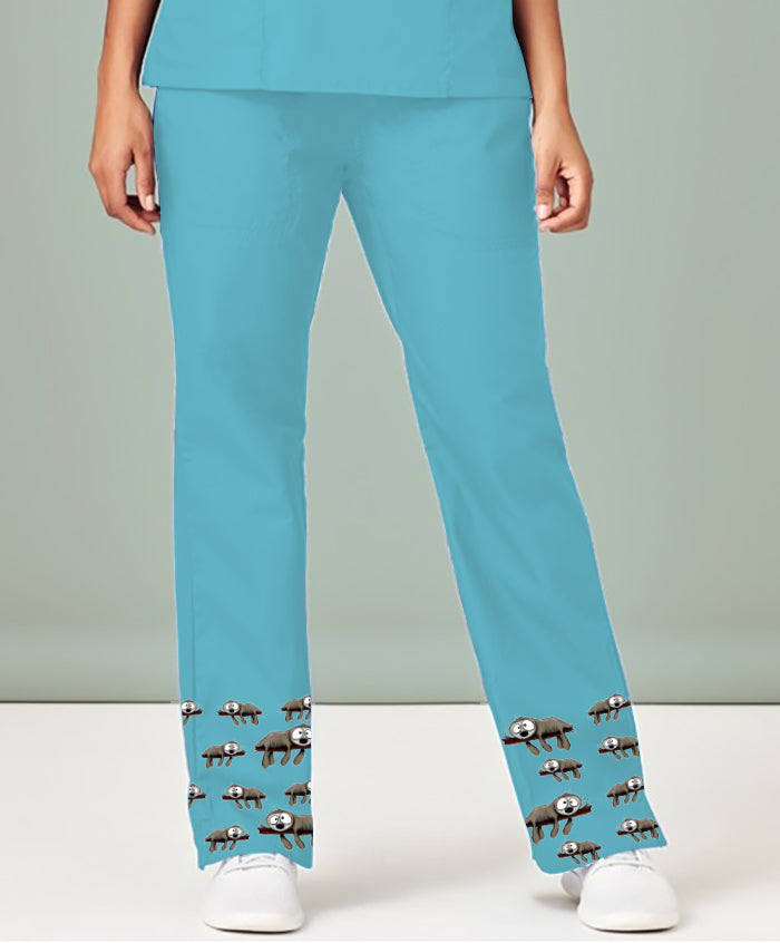 Snoozy Sloth Scrub Pant