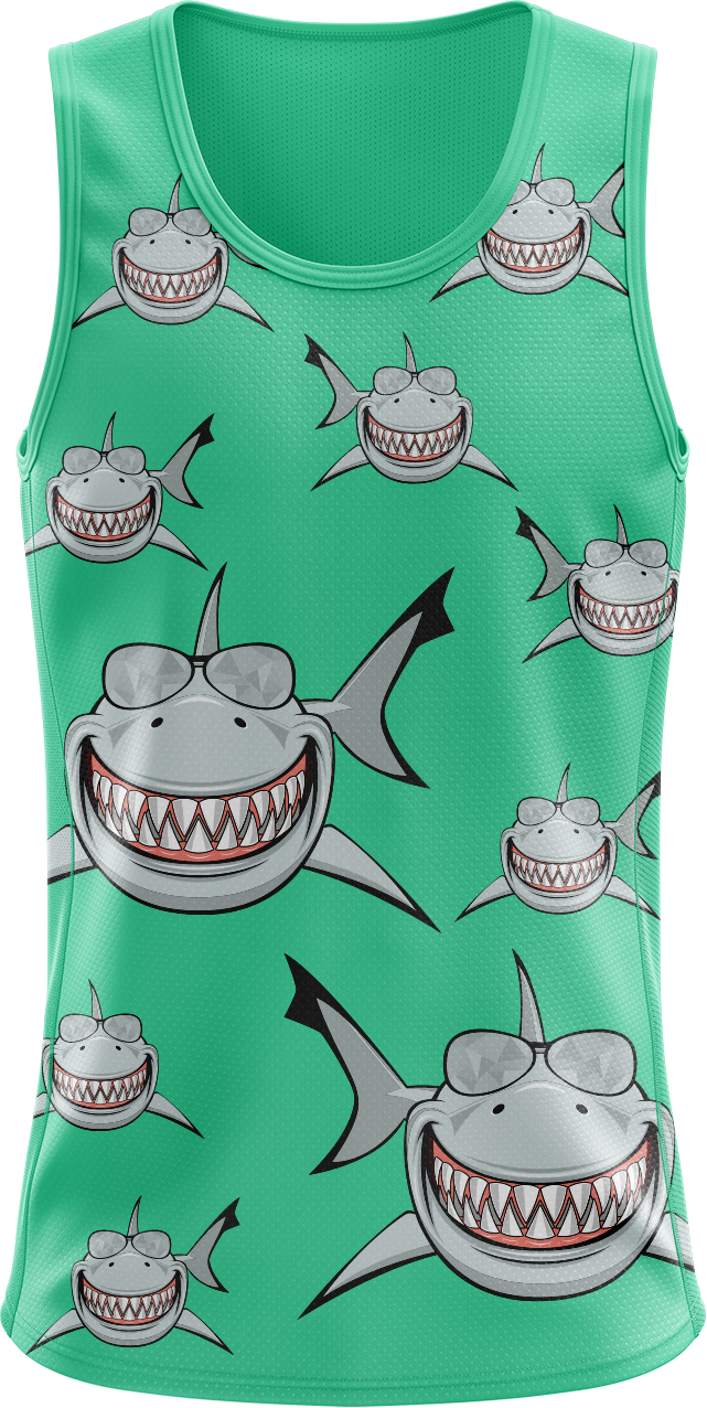 Snazzy Shark Singlets