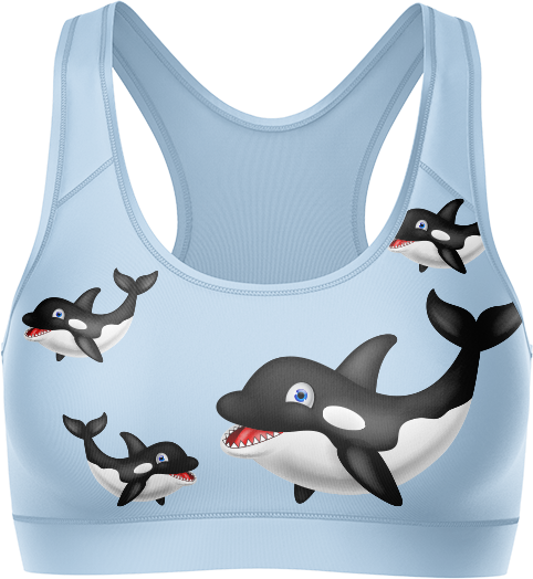 Orca Whale Crop Top