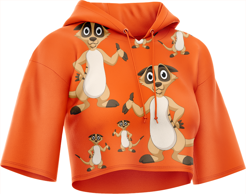 Magnifique Meerekat Crop hoodies