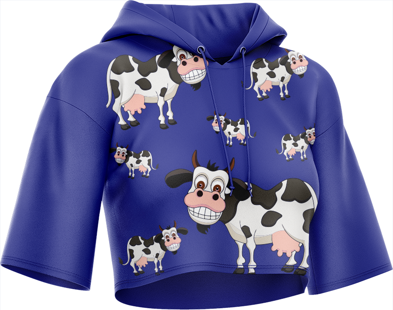 Fussy Cow Crop hoodies