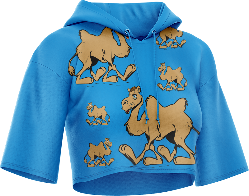 Cool Camel Crop hoodies