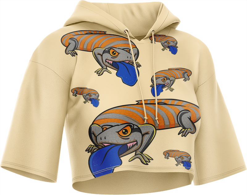 Bluey Lizard Crop hoodies