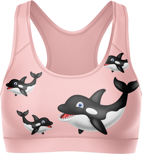 Orca Whale Crop Top