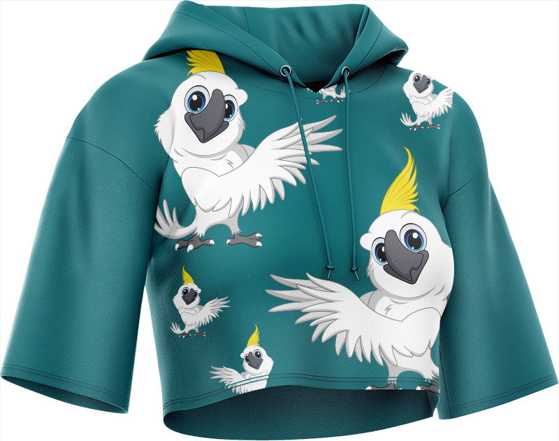 Cool Cockatoo Crop hoodies