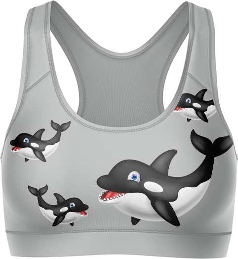 Orca Whale Crop Top