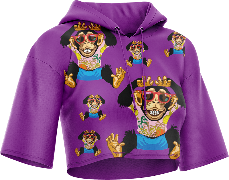 Cheeky Monkey Crop hoodies