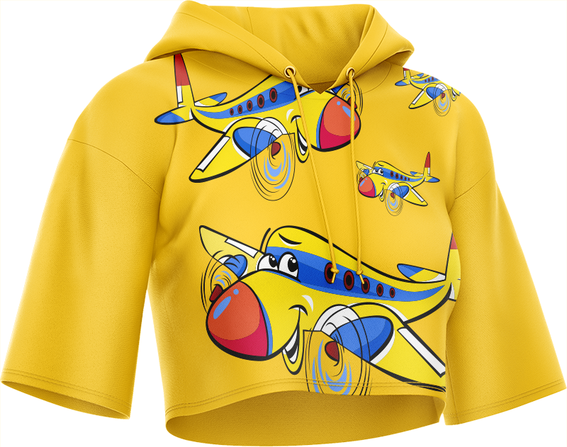 Jet Plane Crop hoodies
