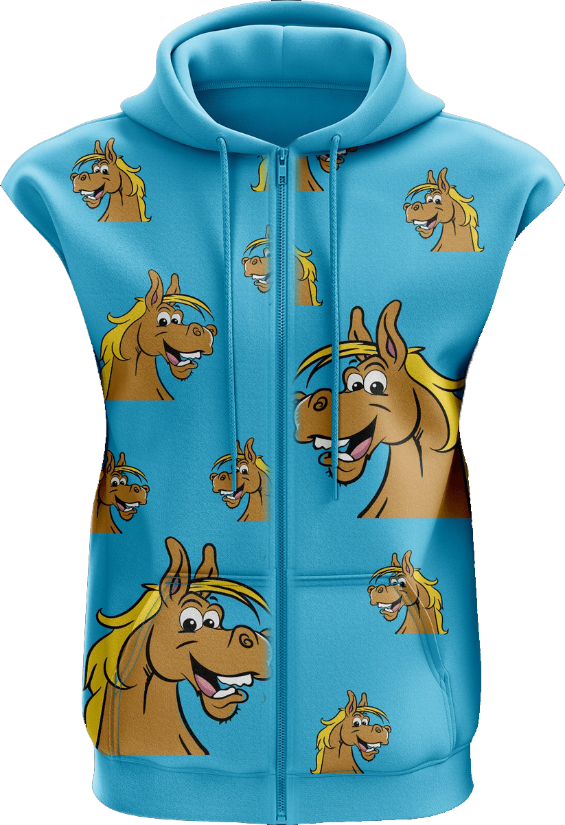Hero Horse Full Zip Sleeveless Hoodie Jackets