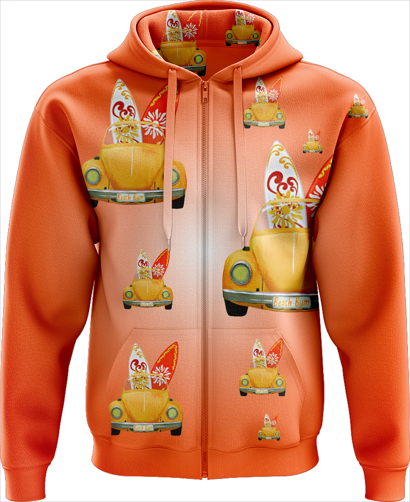 Beach Bum Full Zip Hoodies Jacket