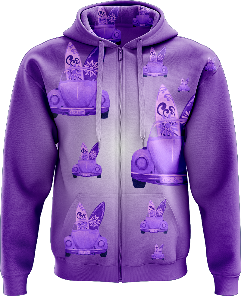 Beach Bum Full Zip Hoodies Jacket